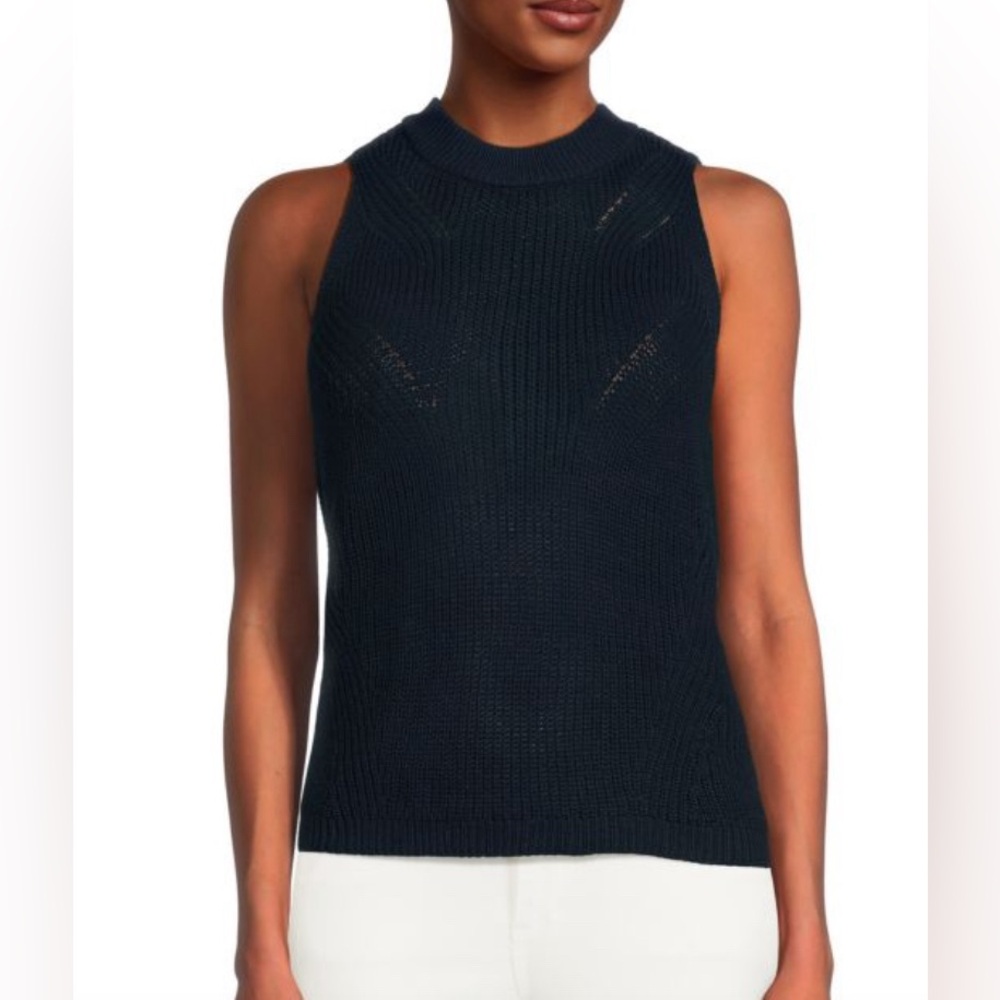 NWT JOE'S JEANS Cotton Sweater Tank Top Color: Navy